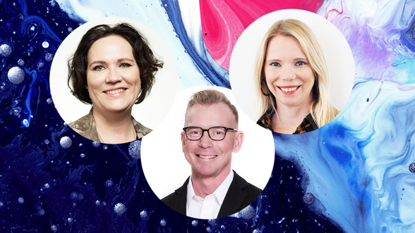 Sanna Salminen, Sami Riekki ja Pauliina Heiskanen